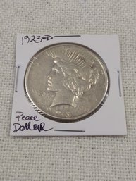 1923 D  Peace Dollar