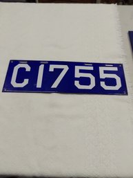 1913 CONN License/Marker Plate
