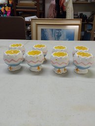 Lot Of 8 Egg Cups