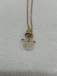 Snowman Necklace