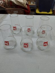 Lot Of 6 7 UP The Uncola Glasses