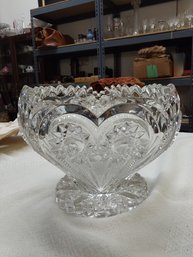 Large Cut Glass Bowl