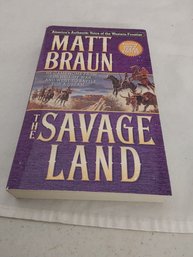 The Savageland Paperback Book By Matt Braun
