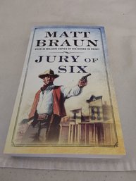 Jury Of Six Paperback Book By Matt Braun