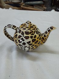 Panthera Pardus Leopard Print Teapot