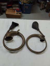 Pair Of Antique Car Horns