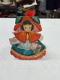 Hallmark Dolls #5 Little Red Riding Hood Card 1948