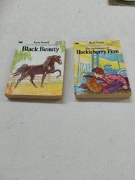 Lot Of 2 Books Black Beauty & The Adventures Of Huckleberry Finn