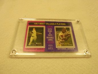 1975 Topps Most Valuable Players Card