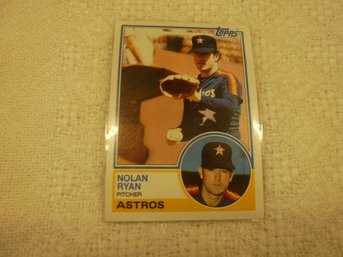 1983 Topps Astros Nolan Ryan Card