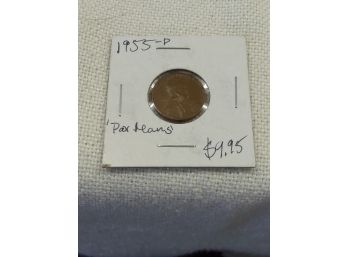1955 P Poor Man Double Wheat Cent