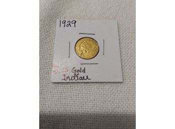 1929  2.5 Dollar Gold Coin