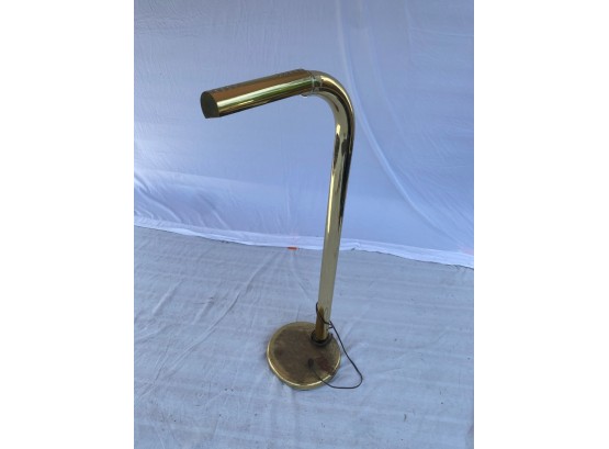 Mid Century Floor /Standing Bent Arm Brass Rainbow Lamp