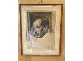 Albert Sterner Charcoal Male Portrait
