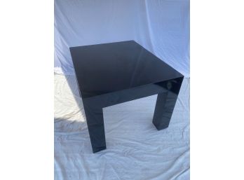 Black Reflective Modern Parsons Table