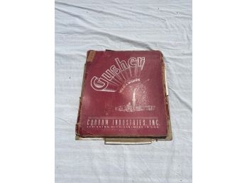 Vintage Gusher Board Game In Original Box