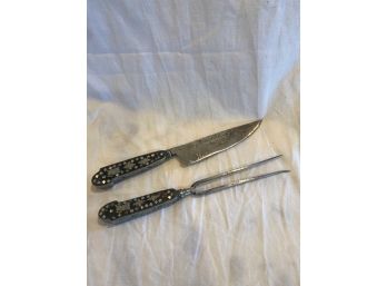 Inlaid Knife And Fork Set