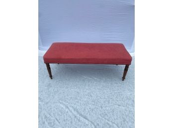 Pink Mattelasse Upholstered Bench