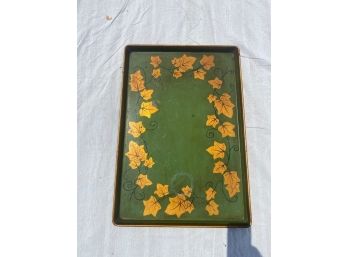 Tray With Gold Vine Leaf Motif