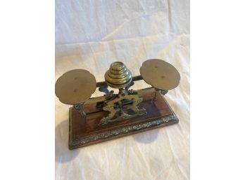 Antique Scale And Weights