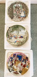 Georges Boyer Porcelain Collector Plates Depicting Alice In Wonderland