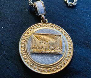 Gold Plate Medallion Of Last Supper