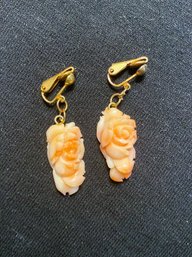 Acrylic  Rose Earrings