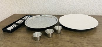 Stainless Steel Cutlery With Lazy Susan