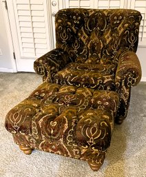 Comfortable Chair With Ottoman