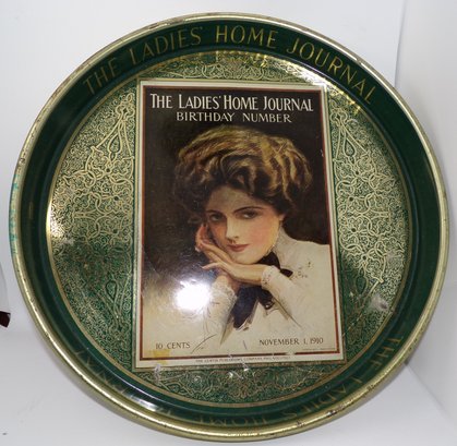 Vintage 'The Ladies Home Journal' Metal Serving Tray