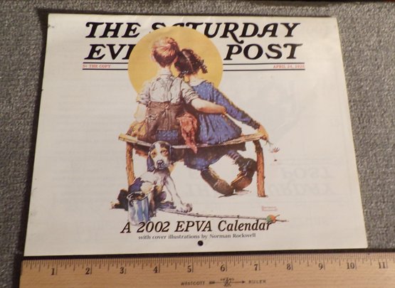 New 2002 EPVA Calendar With Cover Illustrations By Norman Rockwell
