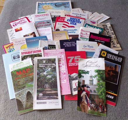 Older, Pre 1999 Travel, Event & Theme Park Brochures & Guidebooks, Maps, Etc.