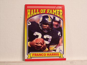 1990 Score Football #595 Franco Harris Hall Of Famer Mint/NM