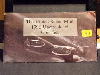 1996 Uncirculated Coin Set P & D Mint (10 Coins & 2 Tokens)