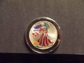 2000-P (Proof) $1 American Silver Eagle GEM BU (Selective Coloring)