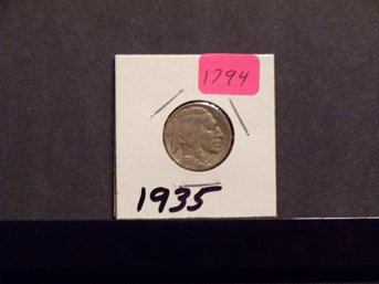(3) Three Buffalo Nickels 1935, 1936, 1937