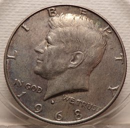 1968-D 40 Silver Kennedy Half Dollar BU