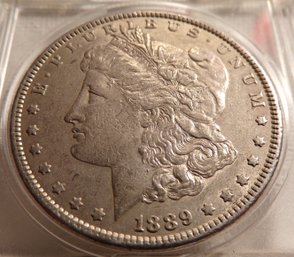 1889 Morgan Silver Dollar Lightly Circulated AU