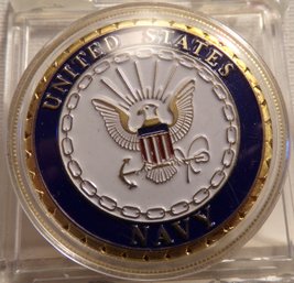 United States Navy Challenge Coin BU In Capsule
