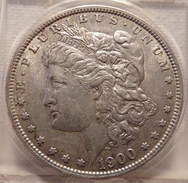 1900-O Morgan Silver Dollar AU