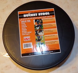 New As Seen On TV - The Original 'Bucket Stool' Fits 3-12 & 5 Gallon Buckets, Acts As A Stool & Lid
