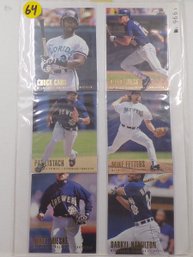 (12) Twelve 1996 Fleer Baseball Cards