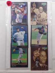 (6) Six 1993 Pinnacle Baseball Cards