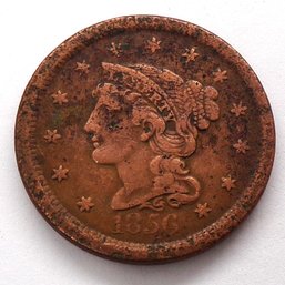 Beautiful 1856 Large Cent (Slanted 5)