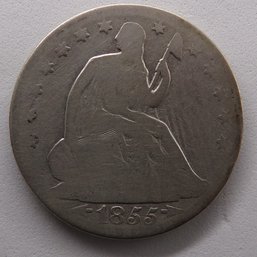 1855-O Seated Liberty Silver Half Dollar (Type 3, Arrows-No Rays)