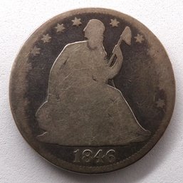 1846 (Tall Date) Seated Liberty Silver Half Dollar (Type 1, No Motto) 'Better Date'