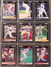 (9) Nine 1992 Pinnacle Baseball Cards