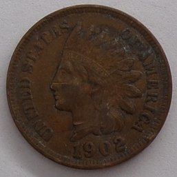 1902 Indian Head Cent (Full Liberty) Closely Uncirculated