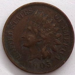 1905 Indian Head Cent (Lightly Circulated, Full Liberty)