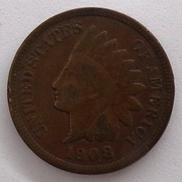 1908 Indian Head Cent (Some Liberty)